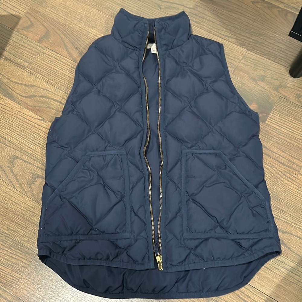 J.Crew navy blue vest, great condition